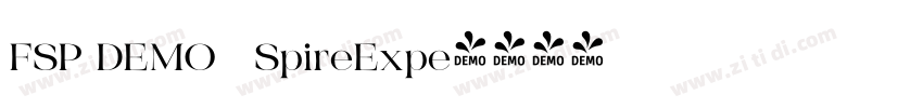 FSP DEMO   SpireExpe字体转换